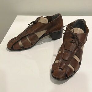 Calvin Klein Women's Leather Gladiator Sandals